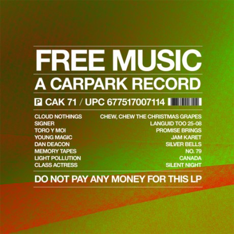 CAK071 Various Artists - Free Music: A Carpark Record