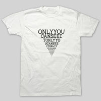 Emily Reo - White Eye Chart tee