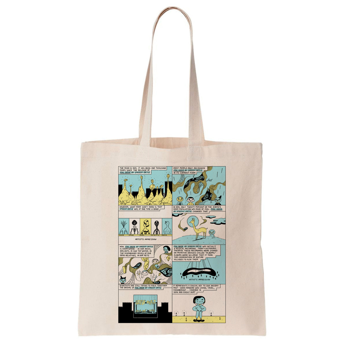 Speedy Ortiz - Foil Deer tote bag